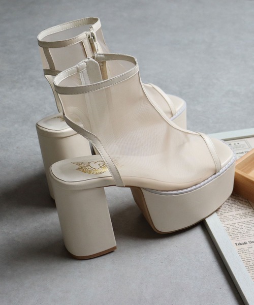 LOVEHUNTER（ラブハンター）の「LOVEHUNTER /ボリュームソール サボ 厚底 シアーブーツ サンダル (1590)（サンダル・レディース・アイボリー/ブラック/ホワイト系その他/ブラック系その他/シルバー/シルバー系その他・LL/S/M/L）」の11枚目の写真