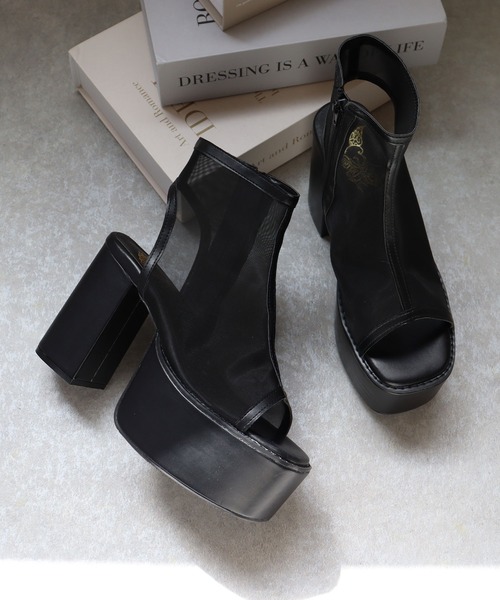 LOVEHUNTER（ラブハンター）の「LOVEHUNTER /ボリュームソール サボ 厚底 シアーブーツ サンダル (1590)（サンダル・レディース・アイボリー/ブラック/ホワイト系その他/ブラック系その他/シルバー/シルバー系その他・LL/S/M/L）」の12枚目の写真