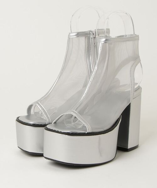 LOVEHUNTER（ラブハンター）の「LOVEHUNTER /ボリュームソール サボ 厚底 シアーブーツ サンダル (1590)（サンダル・レディース・アイボリー/ブラック/ホワイト系その他/ブラック系その他/シルバー/シルバー系その他・LL/S/M/L）」の22枚目の写真