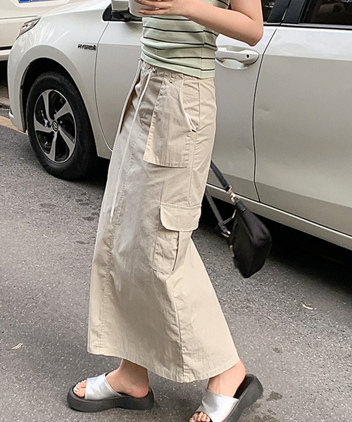 aimoha(アイモハ)の「カーゴスカート(スカート・レディース・グレー/ベージュ・MEDIUM/LARGE)」の15枚目の写真