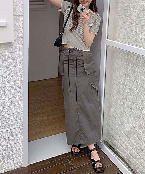 aimoha(アイモハ)の「カーゴスカート(スカート・レディース・グレー/ベージュ・MEDIUM/LARGE)」の17枚目の写真