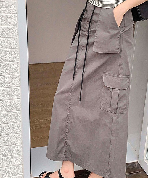 aimoha(アイモハ)の「カーゴスカート(スカート・レディース・グレー/ベージュ・MEDIUM/LARGE)」の18枚目の写真