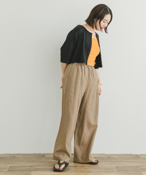 ITEMS URBANRESEARCH(アイテムズ アーバンリサーチ)の「リブショートカーディガン(Tシャツ/カットソー・レディース・ブルー/ブラック・FREE)」の8枚目の写真