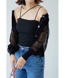 【ZOZO限定】カップ付きデザインキャミソール