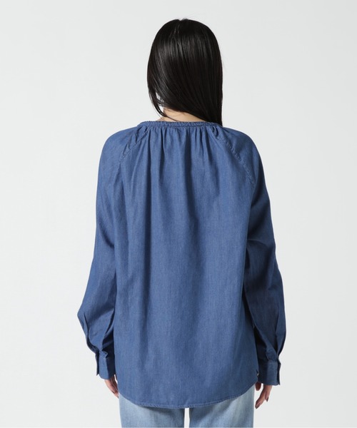 DENHAM（デンハム）の「DENHAM/デンハム/PAMELA SHIRT IC（シャツ/ブラウス・レディース・ブルー・L/M）」の6枚目の写真