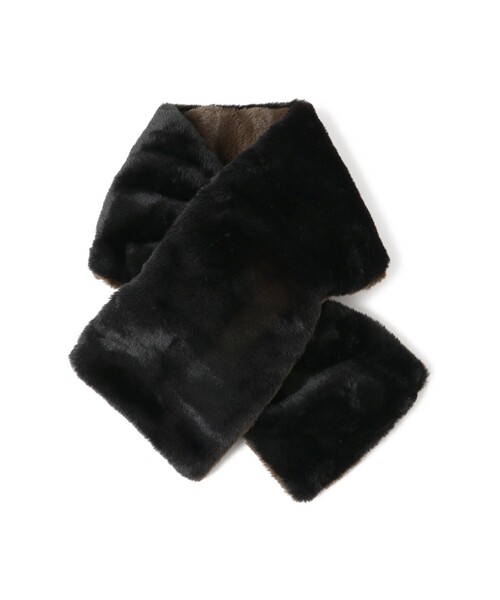 BEAMS BOY（ビームスボーイ）の「INFIELDER DESIGN × BEAMS BOY / 別注 ファー マフラー（マフラー・レディース・ブラック/その他4・ONE SIZE）」の7枚目の写真