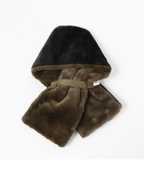 BEAMS BOY（ビームスボーイ）の「INFIELDER DESIGN × BEAMS BOY / 別注 ファー マフラー（マフラー・レディース・ブラック/その他4・ONE SIZE）」の8枚目の写真