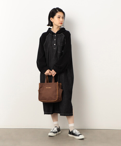 MONO COMME CA(モノコムサ)の「キャンバス ミニトート(トートバッグ・レディース・ブラウン/ブラック/カーキ/グレー・FREE)」の10枚目の写真