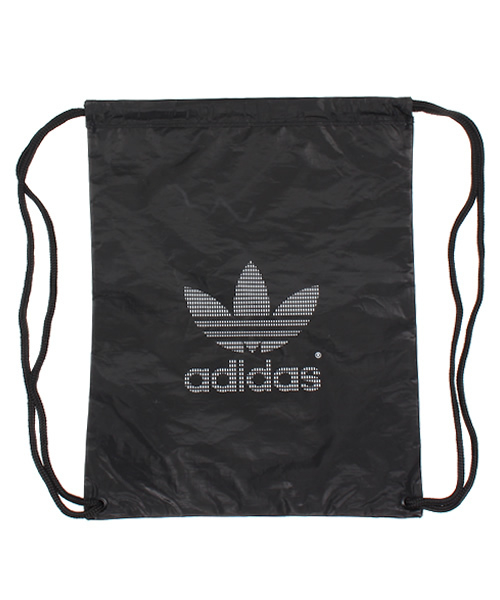 adidas Originals（アディダスオリジナルス）の「ユニセックス アディダス メタルショッパー 巾着バッグ adidas GYMSACK METAL SHOPPER S20030 S27050（ショルダーバッグ・レディース・ブラック/シルバー・ONE SIZE）」の2枚目の写真