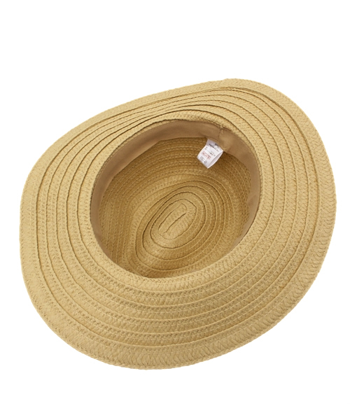 DISCOAT（ディスコート）の「【Discoat】パナマ風HAT（ハット・レディース・アイボリー/ベージュ・ﾌﾘ-）」の6枚目の写真