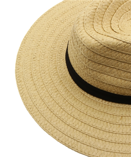 DISCOAT（ディスコート）の「【Discoat】パナマ風HAT（ハット・レディース・アイボリー/ベージュ・ﾌﾘ-）」の7枚目の写真