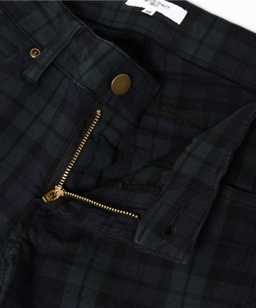 NATURAL BEAUTY BASIC(ナチュラルビューティーベーシック)の「【andGIRL 12月号掲載】【JJ 12月号掲載】チェックスキニーパンツ(その他パンツ・レディース・グリーン系その他/ホワイト系その他/ダークネイビー・LARGE/SMALL/MEDIUM/X-SMALL)」の4枚目の写真