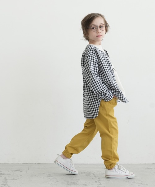 coca(coca)(コカ)の「キッズ ハリ感ツイルジョガーパンツ(その他パンツ・キッズ・ブラウン/カーキ/マスタード・110/120/130/140)」の8枚目の写真
