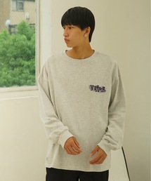 【VISION STREET WEAR/ビジョンストリートウェア】 バックプリント&刺繍 マルチイラスト ロンT 恐竜