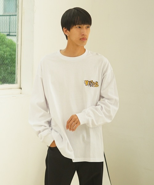 VISION STREET WEAR(ヴィジョンストリートウェア)の「【VISION STREET WEAR/ビジョンストリートウェア】 バックプリント&刺繍 マルチイラスト ロンT 恐竜(Tシャツ/カットソー・メンズ・ブラック/ライトグレー/ホワイト・MEDIUM/X-LARGE/LARGE)」の6枚目の写真