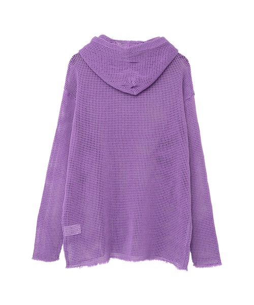 セール】Mesh Hooded Long Sleeve T-shirt（スウェット