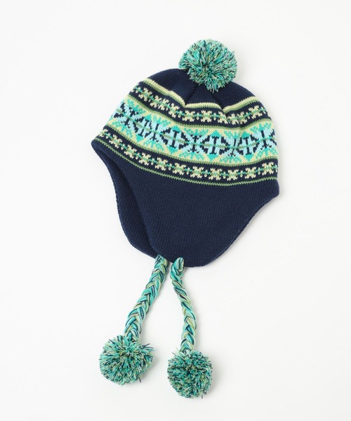 FOREVER 21(フォーエバー トゥエンティーワン)の「フェアアイルニットワッチ(ニットキャップ/ビーニー・レディース・ホワイト/ネイビー・FREE)」の2枚目の写真