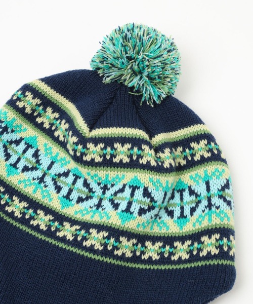 FOREVER 21(フォーエバー トゥエンティーワン)の「フェアアイルニットワッチ(ニットキャップ/ビーニー・レディース・ホワイト/ネイビー・FREE)」の4枚目の写真