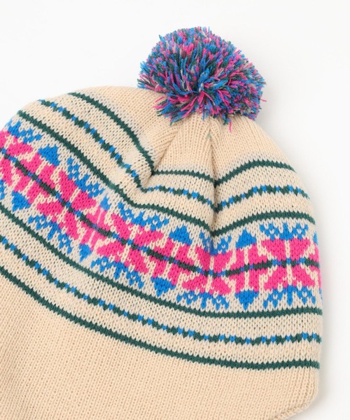 FOREVER 21(フォーエバー トゥエンティーワン)の「フェアアイルニットワッチ(ニットキャップ/ビーニー・レディース・ホワイト/ネイビー・FREE)」の3枚目の写真