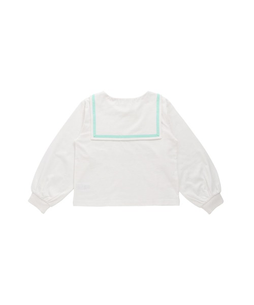 JENNI love（ジェニィラブ）の「【コットン100％】セーラーカラーロンT（Tシャツ/カットソー・キッズ・オフホワイト/サックスブルー/オレンジ・140cm/150cm/130cm/160cm）」の15枚目の写真