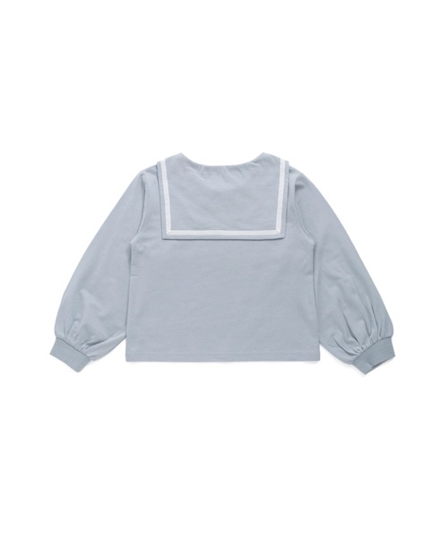 JENNI love（ジェニィラブ）の「【コットン100％】セーラーカラーロンT（Tシャツ/カットソー・キッズ・オフホワイト/サックスブルー/オレンジ・140cm/150cm/130cm/160cm）」の17枚目の写真