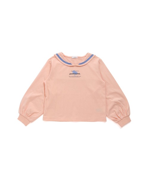 JENNI love（ジェニィラブ）の「【コットン100％】セーラーカラーロンT（Tシャツ/カットソー・キッズ・オフホワイト/サックスブルー/オレンジ・140cm/150cm/130cm/160cm）」の18枚目の写真