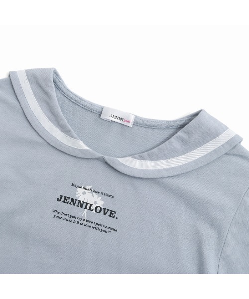 JENNI love（ジェニィラブ）の「【コットン100％】セーラーカラーロンT（Tシャツ/カットソー・キッズ・オフホワイト/サックスブルー/オレンジ・140cm/150cm/130cm/160cm）」の20枚目の写真