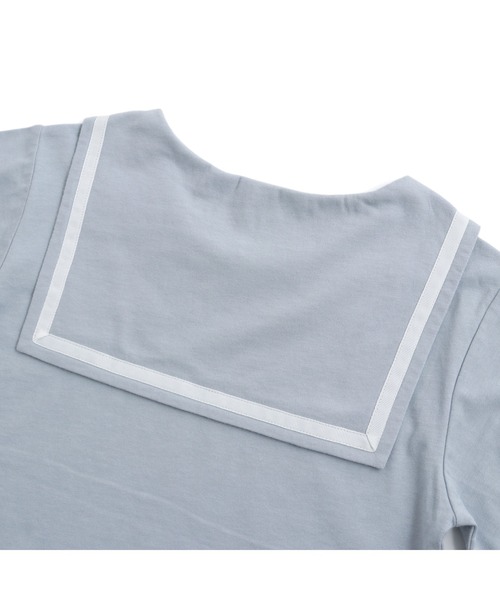 JENNI love（ジェニィラブ）の「【コットン100％】セーラーカラーロンT（Tシャツ/カットソー・キッズ・オフホワイト/サックスブルー/オレンジ・140cm/150cm/130cm/160cm）」の22枚目の写真