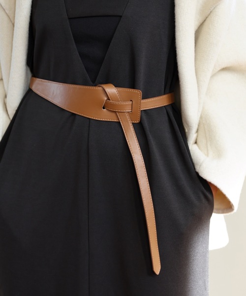 ULEULA（ウルア）の「デザインウエストマークベルト（ベルト・レディース・ブラウン・FREE）」の2枚目の写真