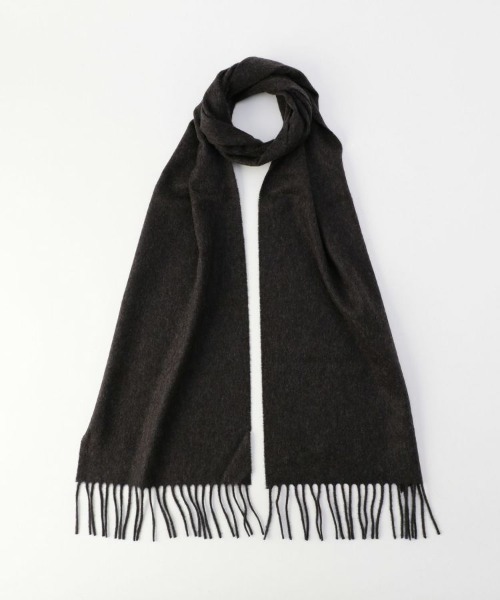 【Johnstons of Elgin / ジョンストンズ オブ エルガン】小判タータンチェック/カシミヤプレーンストール（マフラー）｜Johnstons of Elgin（ジョンストンズオブエルガン）