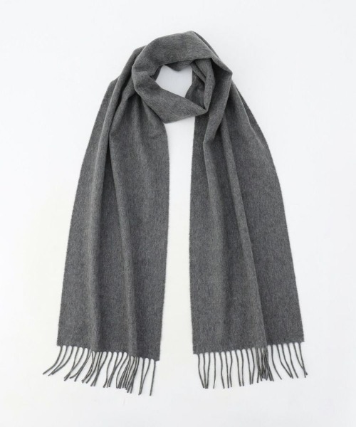 【Johnstons of Elgin / ジョンストンズ オブ エルガン】小判タータンチェック/カシミヤプレーンストール（マフラー）｜Johnstons of Elgin（ジョンストンズオブエルガン）