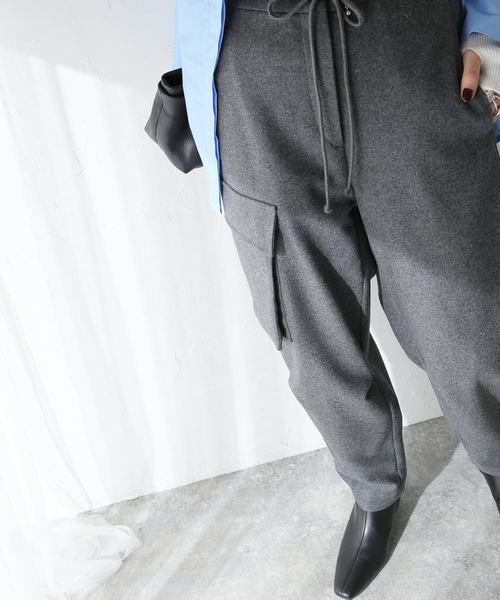 TELA（テラ）の「【TELA/テラ】PKツキPT：パンツ（カーゴパンツ・レディース・チャコールグレー・42）」の8枚目の写真