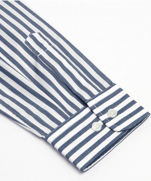 Pitta Re:)（ピッタリ）の「ラウンドテール レギュラー 長袖カジュアルシャツ（シャツ/ブラウス・メンズ・ダークブルー・S/L/LL/M）」の3枚目の写真