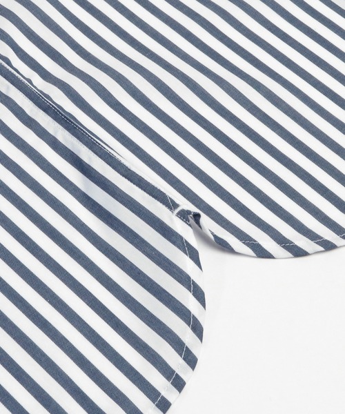 Pitta Re:)（ピッタリ）の「ラウンドテール レギュラー 長袖カジュアルシャツ（シャツ/ブラウス・メンズ・ダークブルー・S/L/LL/M）」の4枚目の写真