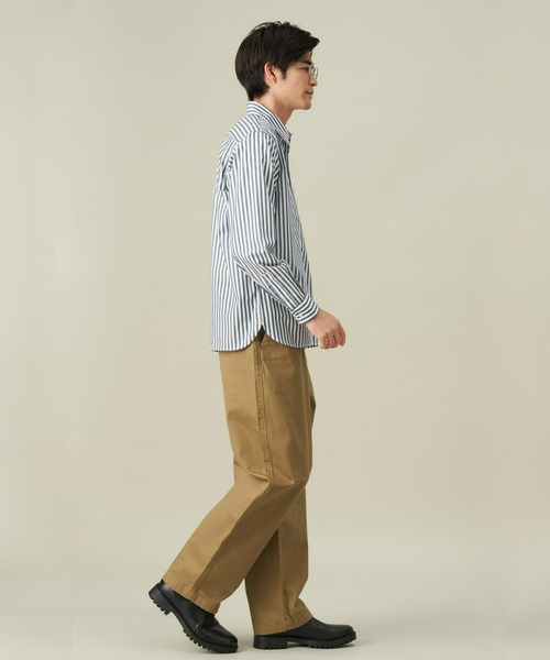 Pitta Re:)（ピッタリ）の「ラウンドテール レギュラー 長袖カジュアルシャツ（シャツ/ブラウス・メンズ・ダークブルー・S/L/LL/M）」の9枚目の写真