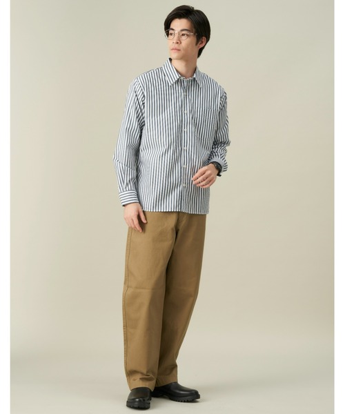 Pitta Re:)（ピッタリ）の「ラウンドテール レギュラー 長袖カジュアルシャツ（シャツ/ブラウス・メンズ・ダークブルー・S/L/LL/M）」の7枚目の写真