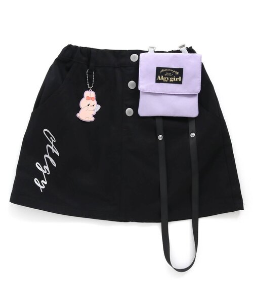 algy(アルジー)の「移動ポケット&チャーム付きスカパン(スカート・キッズ・ブラック/インディゴブルー/ブラウン・XX-SMALL/X-SMALL/MEDIUM/SMALL)」の5枚目の写真