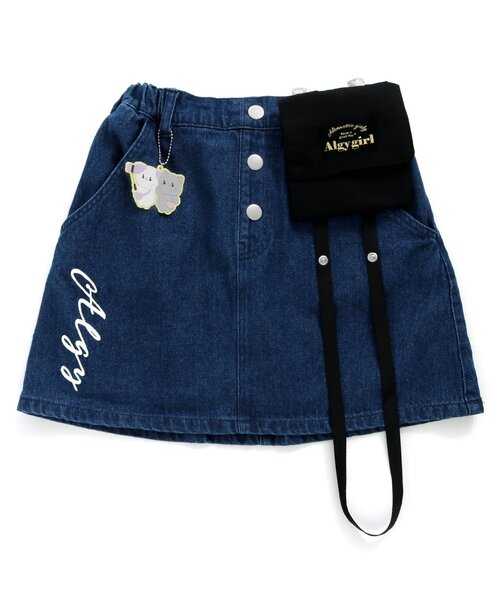 algy(アルジー)の「移動ポケット&チャーム付きスカパン(スカート・キッズ・ブラック/インディゴブルー/ブラウン・XX-SMALL/X-SMALL/MEDIUM/SMALL)」の13枚目の写真