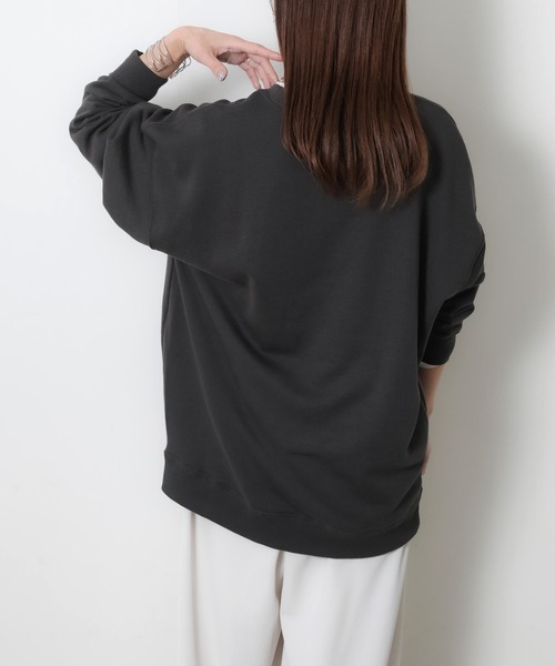 Riberry(リベリー)の「めがねキツネ胸刺繍スウェット(スウェット・レディース・チャコールグレー/オートミール・FREE)」の20枚目の写真
