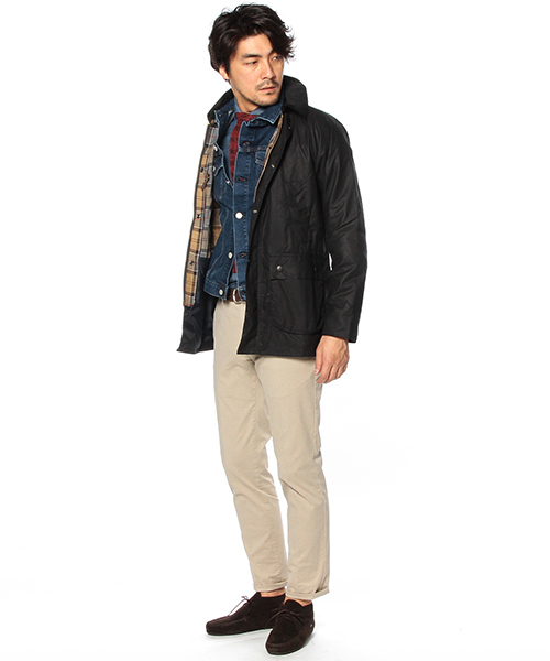 BARBOUR SL BEDALE ジャケット ネイビー 34 オイルド Barbour