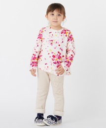 HAKKA KIDS（ハッカキッズ）の「ローズペタルプリントトレーナー＆Tシャツセット（Tシャツ/カットソー・キッズ）」