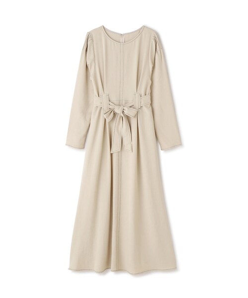 N.（N. Natural Beauty Basic）（エヌエヌナチュラルビューティーベーシック）の「ステッチループウエストタックワンピース（ワンピース・レディース・ホワイト/ブラック・MEDIUM/SMALL）」の13枚目の写真