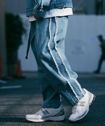Subciety（サブサエティ）の「FRINGE DENIM PANTS（デニムパンツ
