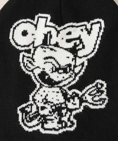 OBEY（オベイ）の「【OBEY / オベイ】DEVIL BEANIE：ビーニー（ハット・レディース・サックスブルー/ブラック・FREE）」の9枚目の写真