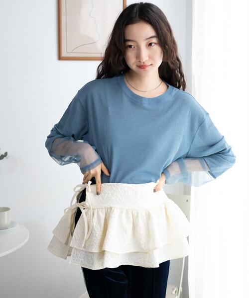 WEGO（ウィゴー）の「WEGO/【マルチウェイ】フラワージャガードキャミブラウス（キャミソール・レディース・オフホワイト/ブラック・FREE）」の11枚目の写真