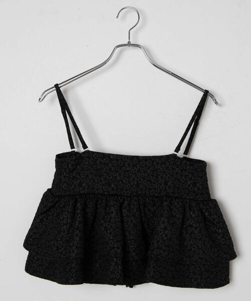 WEGO（ウィゴー）の「WEGO/【マルチウェイ】フラワージャガードキャミブラウス（キャミソール・レディース・オフホワイト/ブラック・FREE）」の18枚目の写真