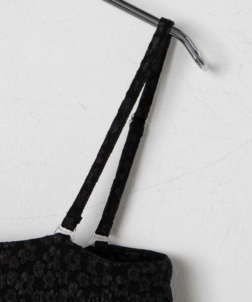 WEGO（ウィゴー）の「WEGO/【マルチウェイ】フラワージャガードキャミブラウス（キャミソール・レディース・オフホワイト/ブラック・FREE）」の20枚目の写真