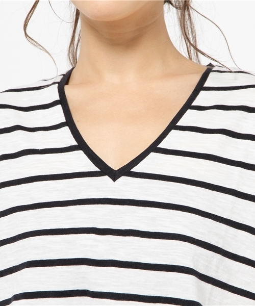 MOUSSY（マウジー）の「BLOUSING H/S OP（ワンピース・レディース・トップグレー/ダークネイビー/カーキ系・FREE）」の8枚目の写真