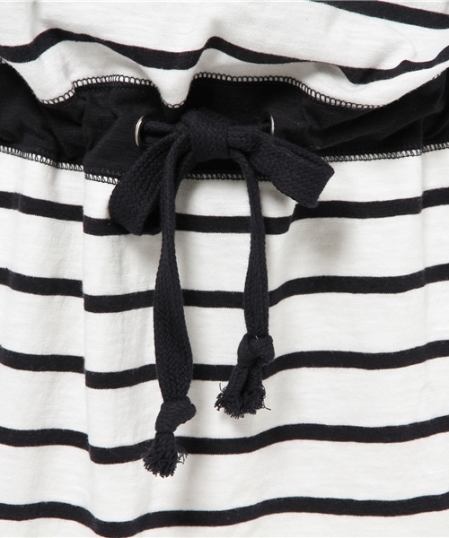 MOUSSY（マウジー）の「BLOUSING H/S OP（ワンピース・レディース・トップグレー/ダークネイビー/カーキ系・FREE）」の11枚目の写真