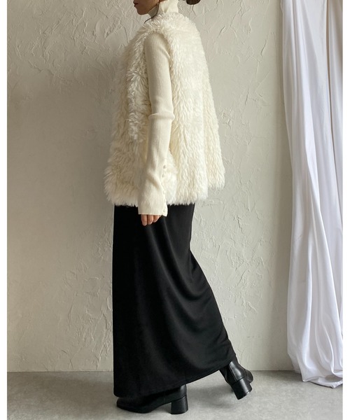 She's Closet(シーズクローゼット)の「前後2way無地ハイウエストタイトロングナロースカート(スカート・レディース・グリーン/ブラック/ブラウン・FREE)」の9枚目の写真